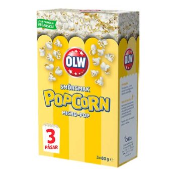 OLW Micro-Pop Smörsmak 3-Pack